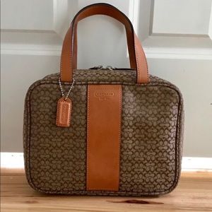 Coach Signature Jacquard Toiletry Bag